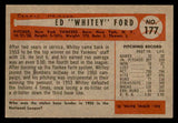 1954 Bowman Baseball #177 Whitey Ford Yankees EX 539143