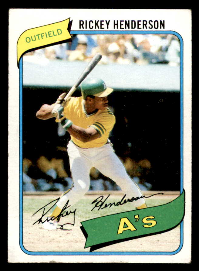 1980 Topps Baseball #482 Rickey Henderson A's VG 539268