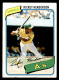 1980 Topps Baseball #482 Rickey Henderson A's VG 539268