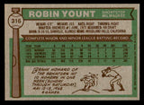 1976 Topps Baseball #316 Robin Yount Brewers EX 539269