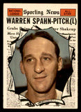 1961 Topps Baseball #589 Warren Spahn A.S. Braves EX+/EX-MT 539365