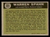 1961 Topps Baseball #589 Warren Spahn A.S. Braves EX+/EX-MT 539368