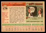 1955 Topps Baseball #178 Bobby Adams Reds EX-MT 539521