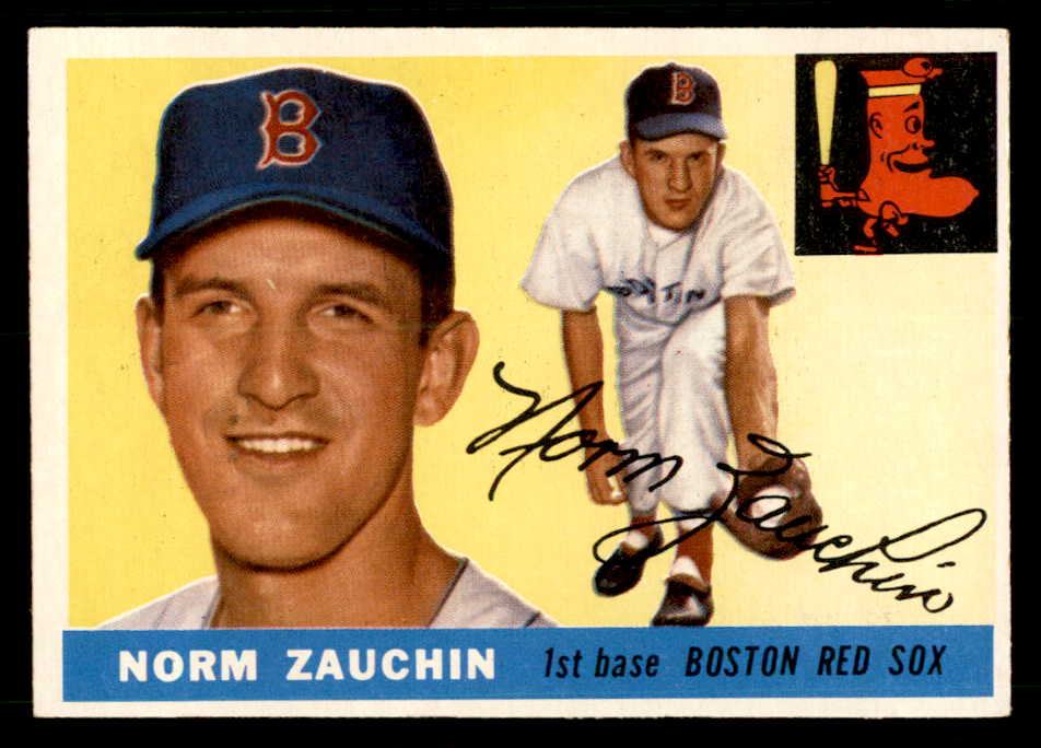 1955 Topps Baseball #176 Norm Zauchin Red Sox EX-MT 539522