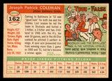 1955 Topps Baseball #162 Joe Coleman Orioles EX-MT 539526