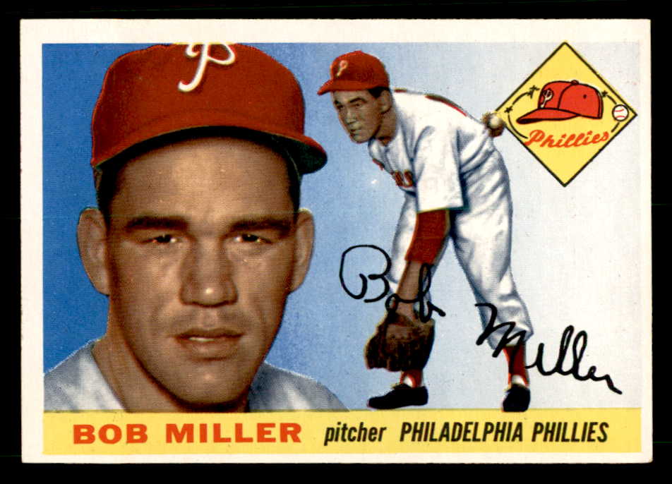 1955 Topps Baseball #157 Bob Miller Phillies EX-MT 539528