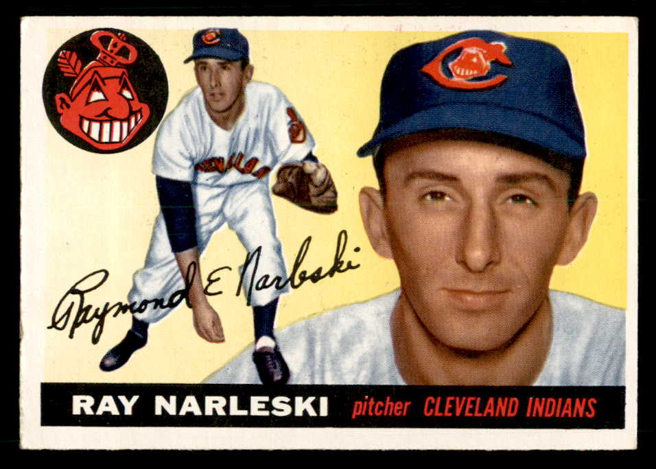 1955 Topps Baseball #160 Ray Narleski Indians EX 539538