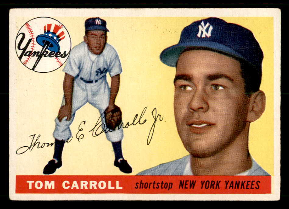 1955 Topps Baseball #158 Tom Carroll Yankees EX 539540
