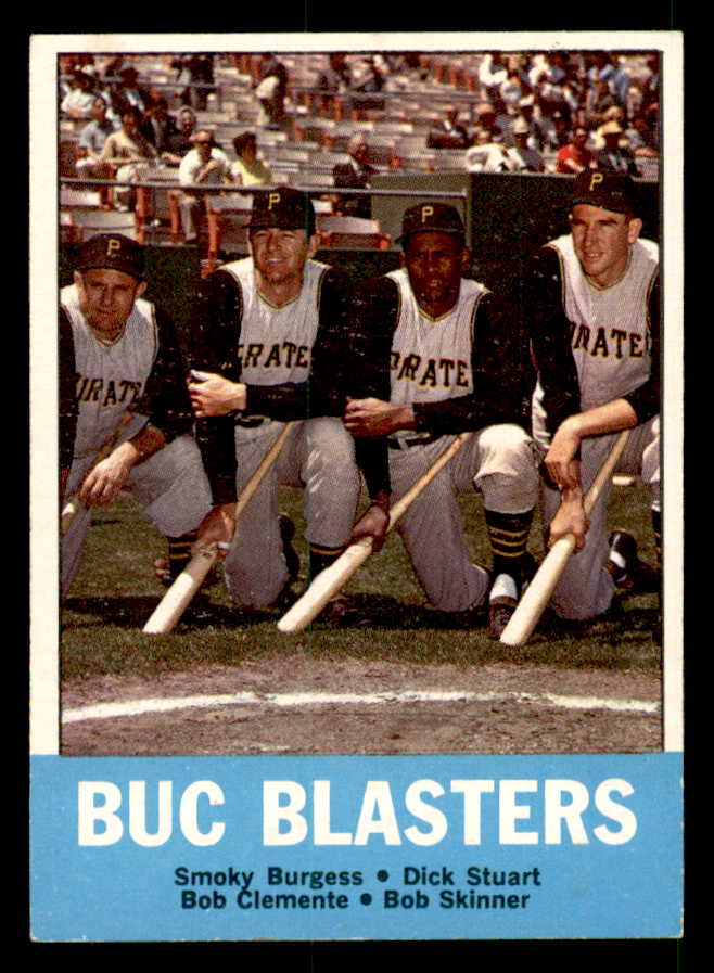 1963 Topps Baseball #018 Roberto Clemente Smoky Burgess EX-MT 539670