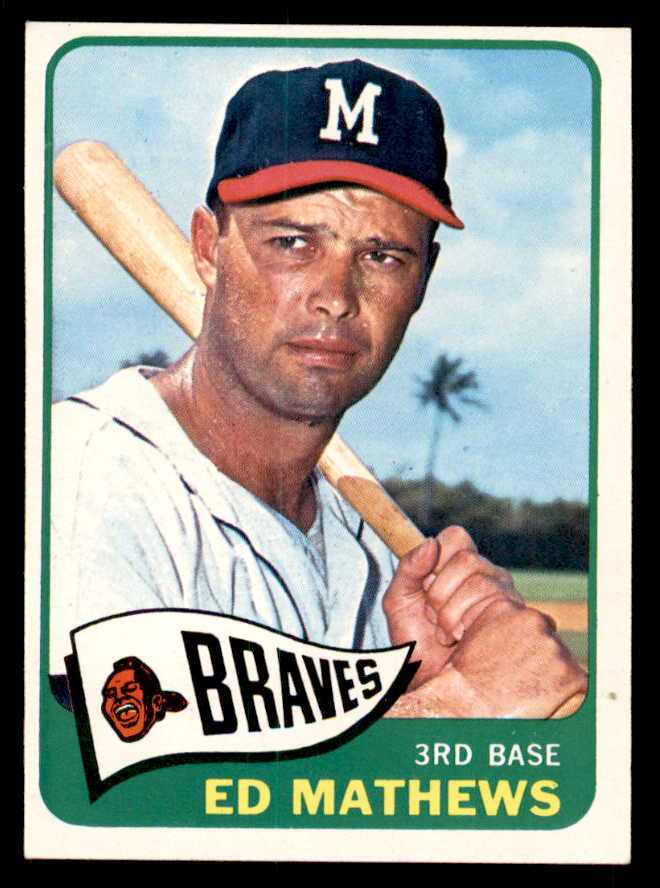 1965 Topps Baseball #500 Eddie Mathews Braves EX-MT 539744