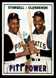 1967 Topps Baseball #266 Willie Stargell Donn Clendenon VG-EX 539811
