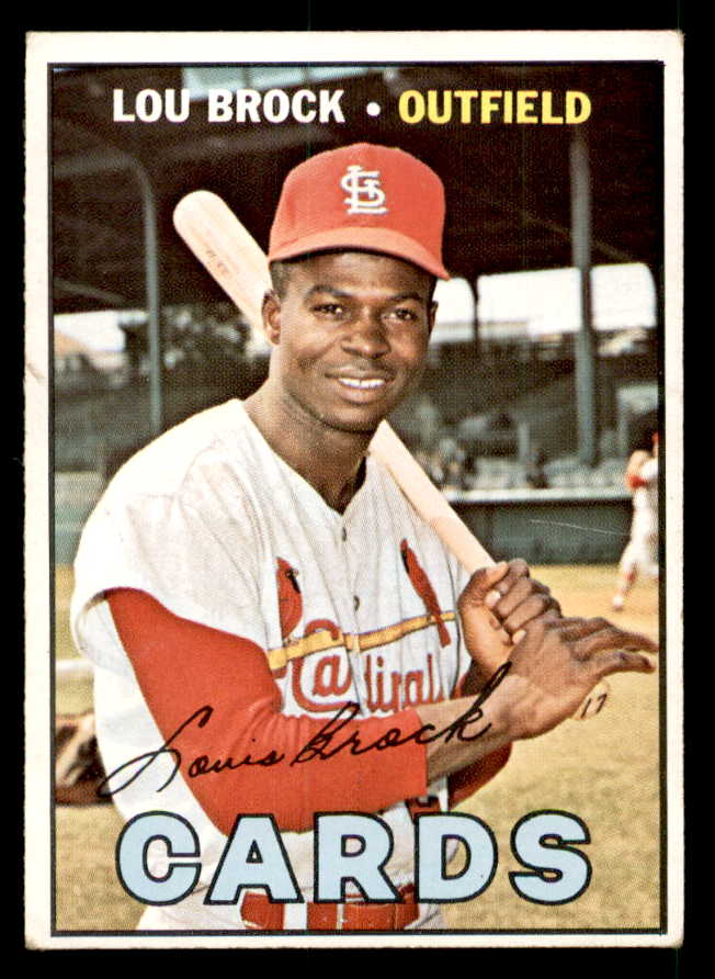 1967 Topps Baseball #285 Lou Brock Cardinals VG-EX 539826