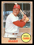 1968 Topps Baseball #330 Roger Maris Cardinals EX-MT 539846