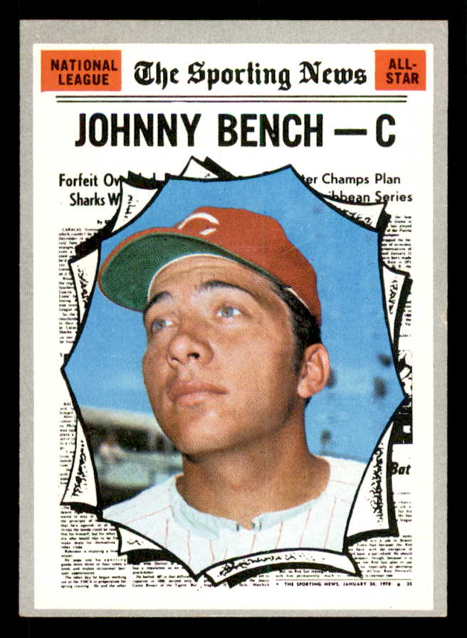 1970 Topps Baseball #464 Johnny Bench A.S. Reds EX-MT 539940