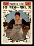 1961 Topps Baseball #585 Bob Friend A.S. Pirates EX-MT 540296