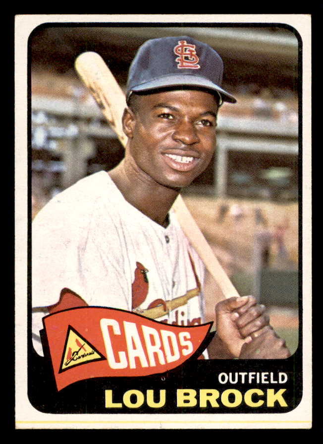 1965 Topps Baseball #540 Lou Brock Cardinals EX+/EX-MT 540817