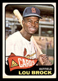 1965 Topps Baseball #540 Lou Brock Cardinals EX+/EX-MT 540817