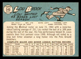 1965 Topps Baseball #540 Lou Brock Cardinals EX+/EX-MT 540817