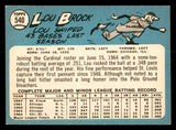 1965 Topps Baseball #540 Lou Brock Cardinals EX 540833