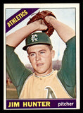 1966 Topps Baseball #036 Catfish Hunter A's VG 540891