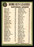 1967 Topps Baseball #244 N.L. Home Run Leaders Aaron Mays EX+/EX-MT 540915