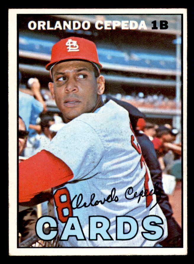 1967 Topps Baseball #020 Orlando Cepeda Cardinals EX-MT 540972