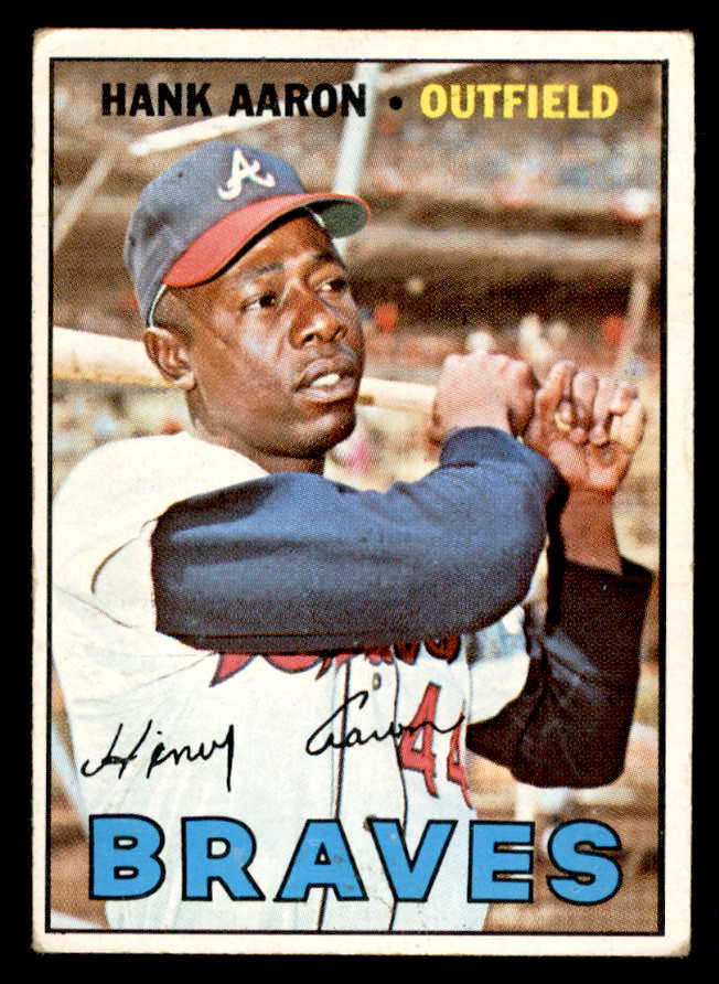 1967 Topps Baseball #250 Hank Aaron Braves VG 540981