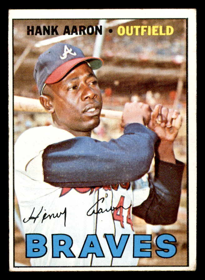 1967 Topps Baseball #250 Hank Aaron Braves VG 540982