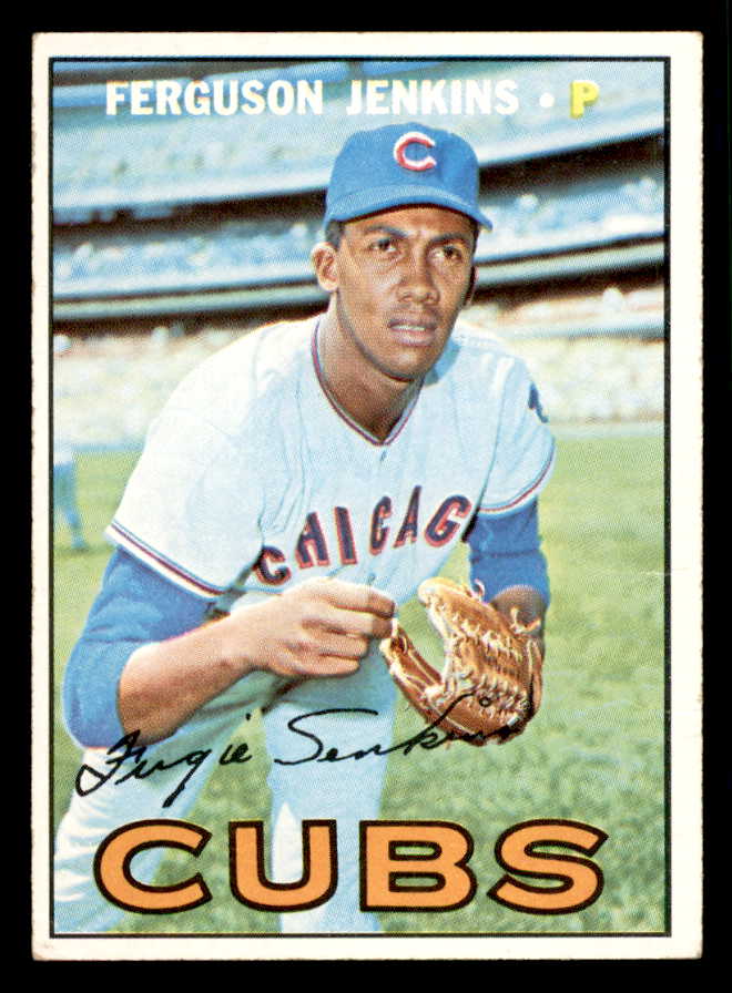 1967 Topps Baseball #333 Fergie Jenkins Cubs EX 541002
