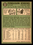 1967 Topps Baseball #333 Fergie Jenkins Cubs EX 541002