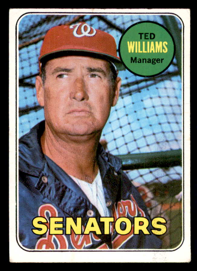 1969 Topps Baseball #650 Ted Williams Senators EX+/EX-MT 541096