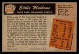1955 Bowman Baseball #103 Eddie Mathews Braves VG 541150