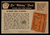 1955 Bowman Baseball #059 Whitey Ford Yankees VG 541151