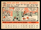 1956 Topps Baseball #014 Ken Boyer Cardinals EX-MT White 541177