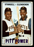 1967 Topps Baseball #266 Willie Stargell Donn Clendenon VG 541333
