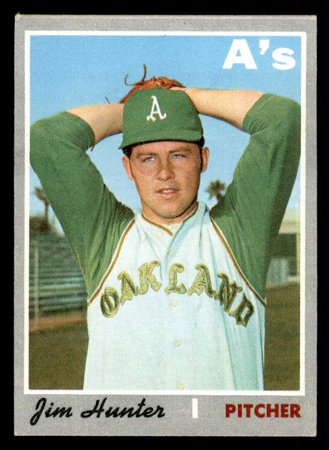 1970 Topps Baseball #565 Catfish Hunter A's EX 541456