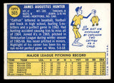 1970 Topps Baseball #565 Catfish Hunter A's EX 541456