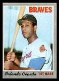 1970 Topps Baseball #555 Orlando Cepeda Braves EX-MT 541460