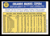 1970 Topps Baseball #555 Orlando Cepeda Braves EX-MT 541461