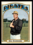 1972 Topps Baseball #760 Bill Mazeroski Pirates EX-MT 541507