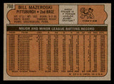1972 Topps Baseball #760 Bill Mazeroski Pirates EX-MT 541507