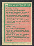 1975 Topps Baseball #195 Mickey Mantle Hank Aaron EX-MT 541580