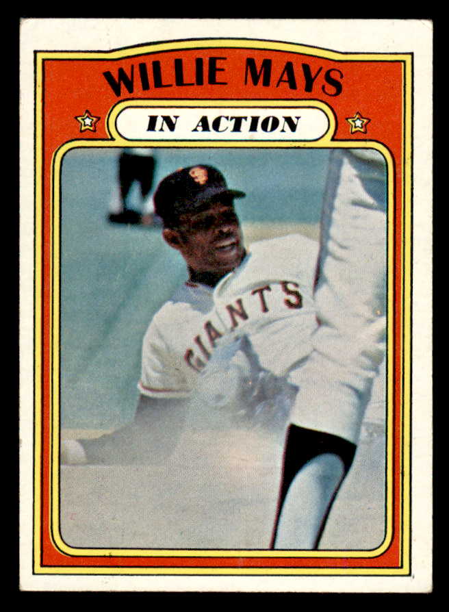 1972 Topps Baseball #050 Willie Mays IA Giants EX+/EX-MT 541721