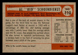 1954 Bowman Baseball #110 Red Schoendienst Cardinals EX-MT 541787
