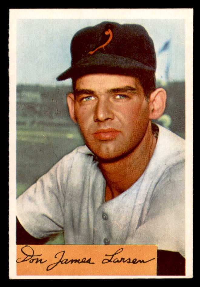 1954 Bowman Baseball #101 Don Larsen Orioles EX 541795