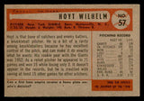 1954 Bowman Baseball #057 Hoyt Wilhelm Giants EX 541796