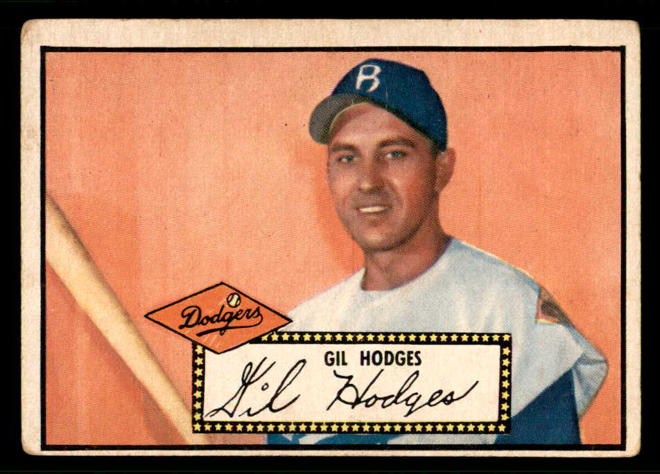 1952 Topps Baseball #036 Gil Hodges Dodgers VG Black 541927