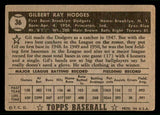 1952 Topps Baseball #036 Gil Hodges Dodgers VG Black 541927