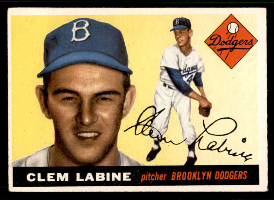1955 Topps Baseball #180 Clem Labine Dodgers EX-MT 541989