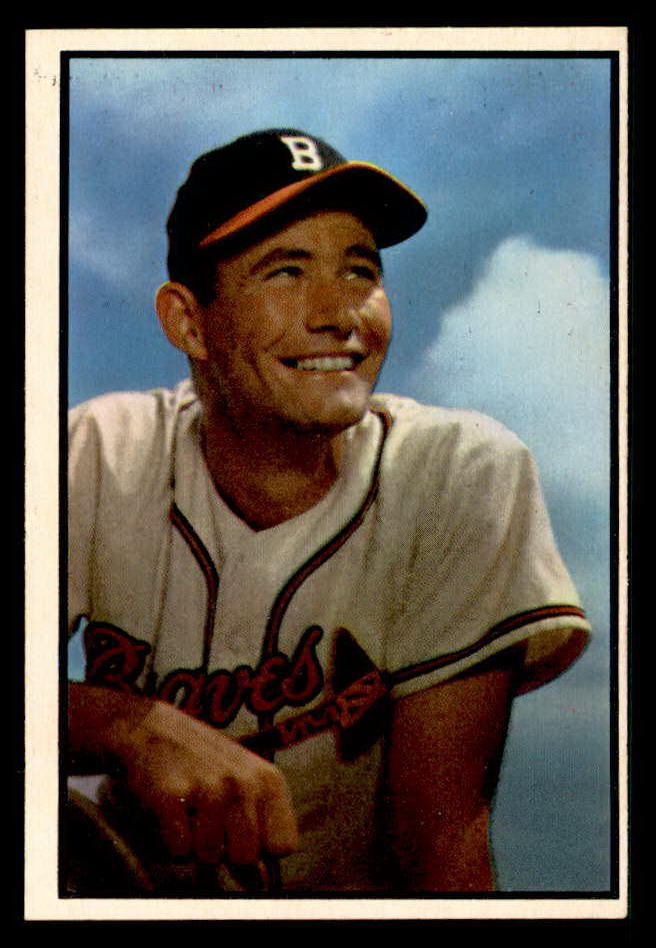 1953 Bowman Color Baseball #151 Joe Adcock Braves VG-EX 542004